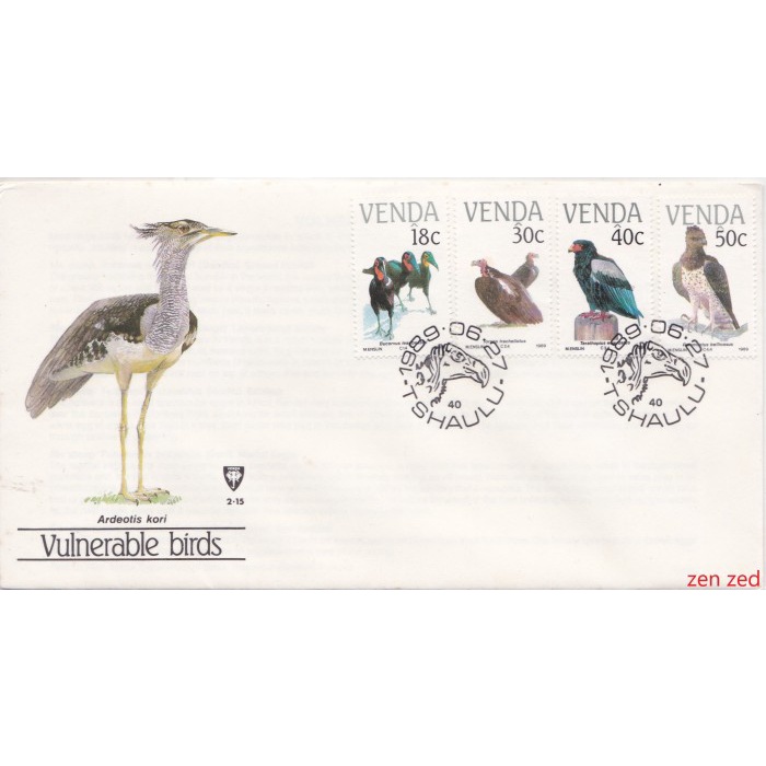 

A683 Prangko Venda FDC 1989 Birds 1 Pcs