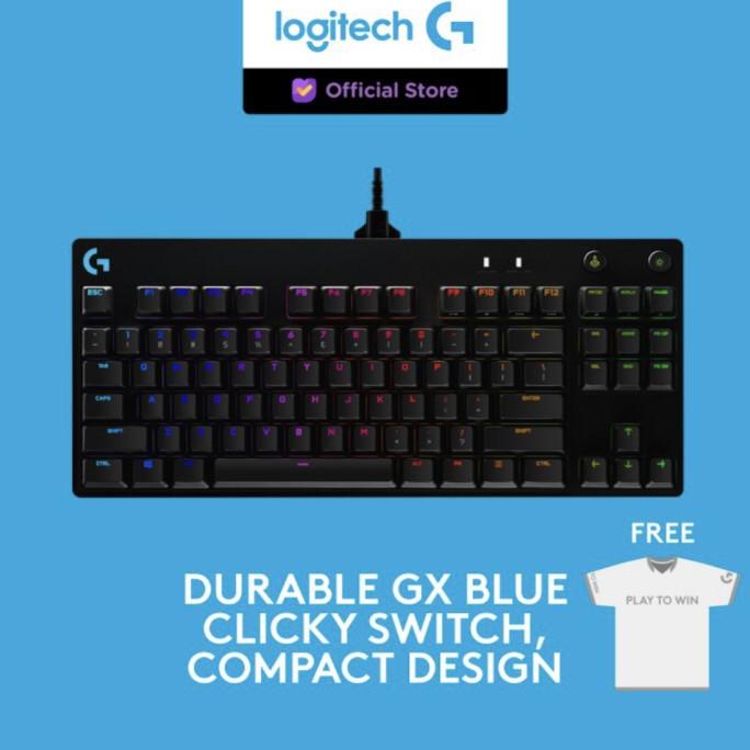 Logitech G Pro GX Blue Clicky Mechanical Gaming Keyboard for e-sports