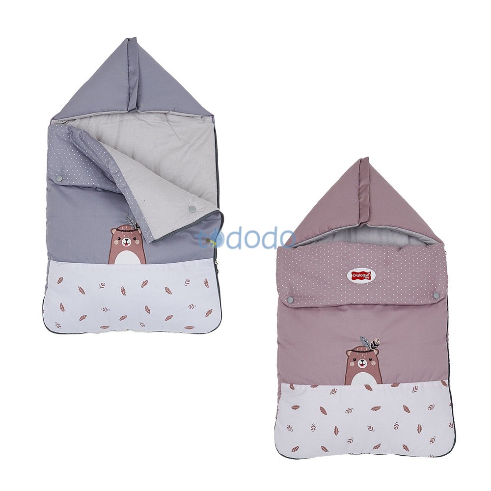 Selimut Topi Bayi Kantong Tidur Anak Dialogue Baby Sleeping Bag Bearie Series - DGS3308