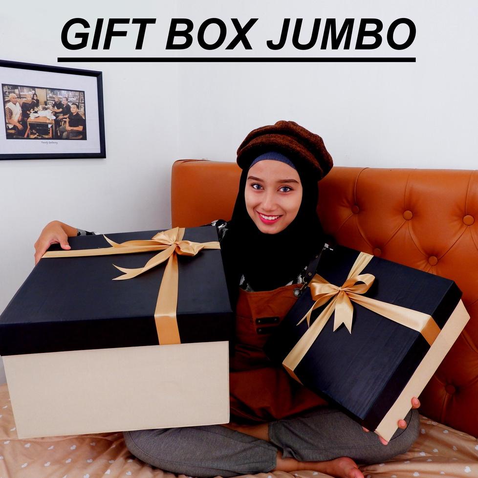 

(B8)T☎) Gift Box Jumbo / Kotak Kado / jumbo 43x31cm / Packaging Hadiah / Hampers Box / Unik Goni Aestetic siap dikirim