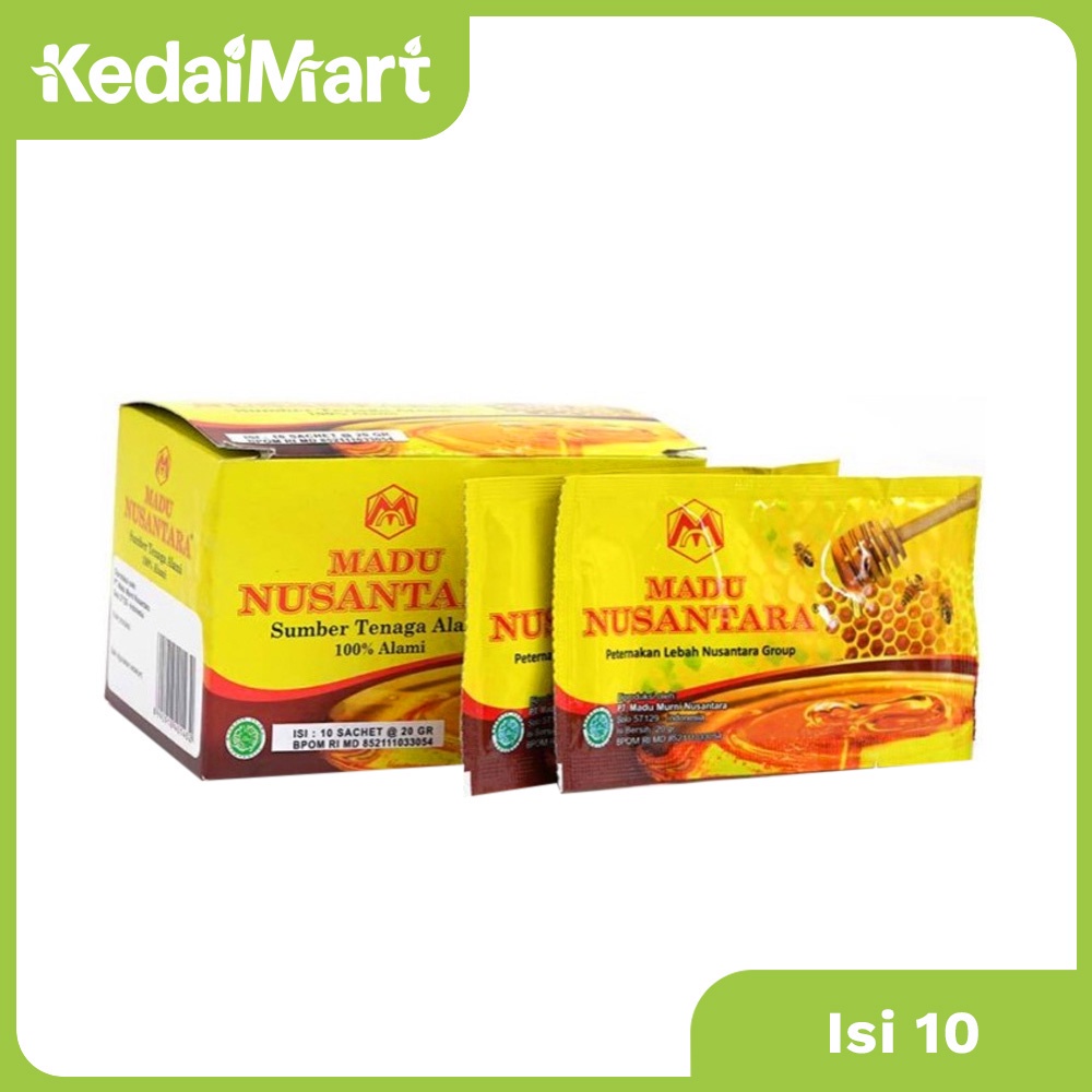 

Madu Nusantara Box Isi 10 x 20 Gram