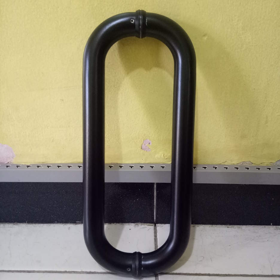 Jual Handle Pintu C Pipa As 40 Cm Pegangan Pintu Stainless Coating Hitam Handle Pintu Kaca Kayu 8301