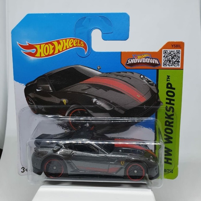 Hot Wheels Ferrari 599xx Black Short Card