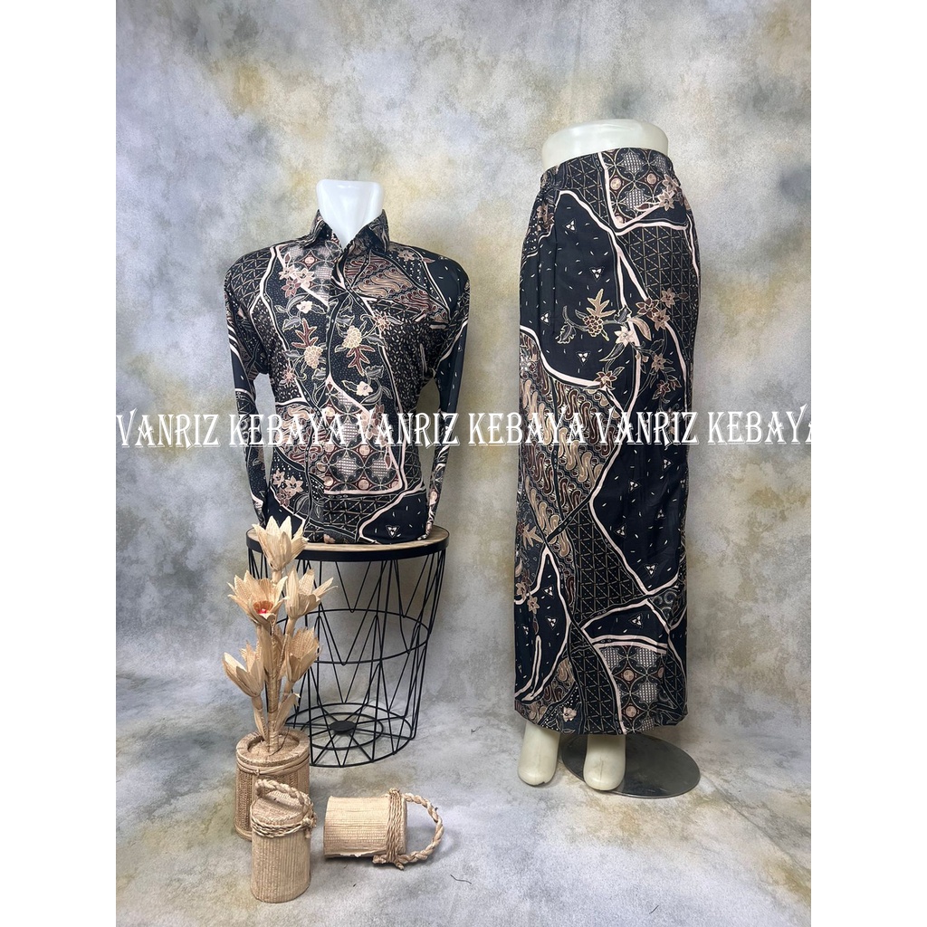 Vanriz Kebaya-Kemeja Batik Couple Rok Span