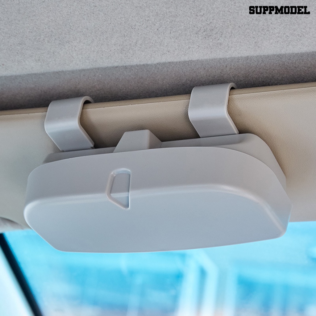 [Dekorasi] Tempat Visor Mobil Pengerjaan Halus Anti-Korosi Tahan Lama Tahan Aus Multifungsi Kotak Pelindung Operasi Satu Tangan Car Sun Visor Glasses Case Untuk Mobil