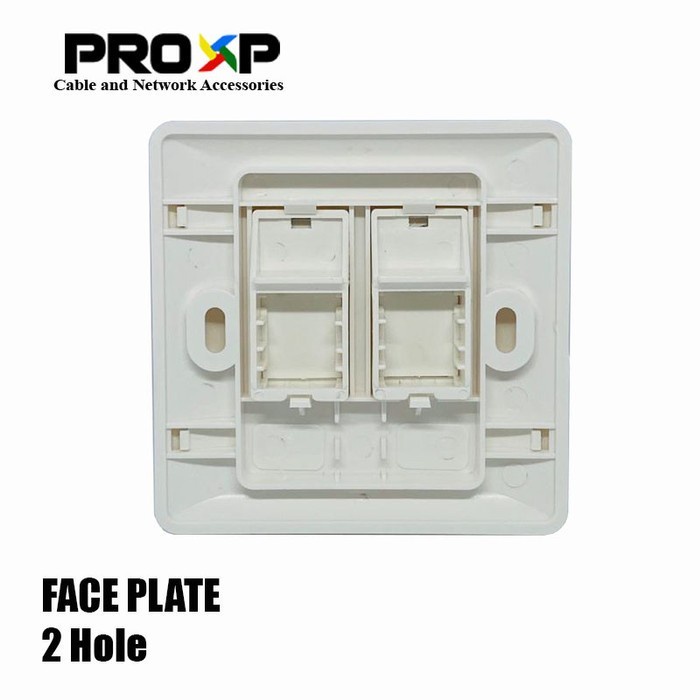 Face Plate - Face Panel RJ45-RJ11 PROXP 2 Hole