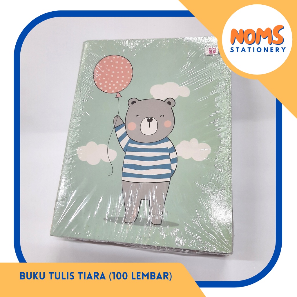

Buku Tulis Tiara 100 lembar (1 pack isi 5 buku)