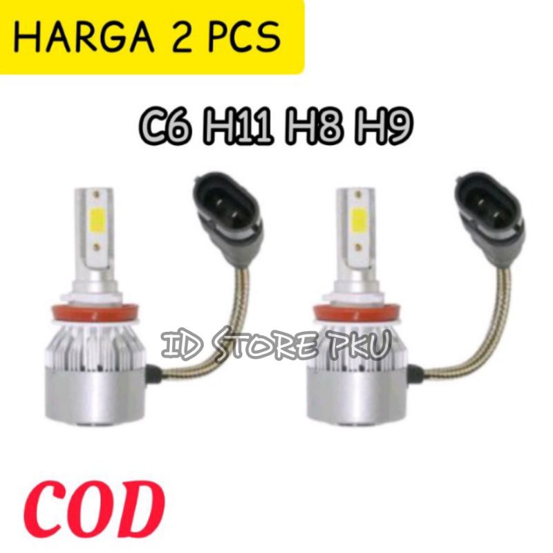 LAMPU LED UTAMA MOBIL C6 H11 H8 H9 - LAMPU MOBIL - LAMPU FOGLAMP -Lampu kabut,LAMPU LED HEADLIGHT C6