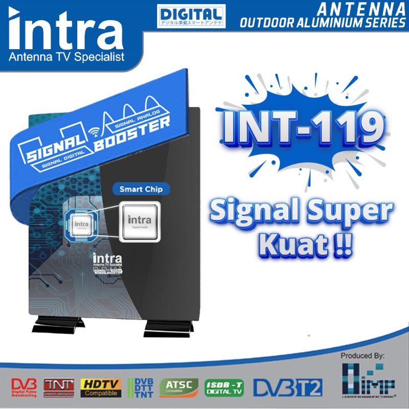 Intra Antena TV Digital Dalam &amp; Luar / Indoor &amp; Outdoor INT-118 / INT-119