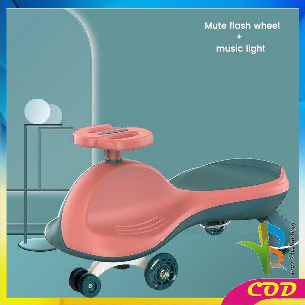 RB-M192 Mainan Mobil Dorong Anak Ride On Twist Car Musik LED Skuter Duduk Mobil Mobilan Anak Dorong