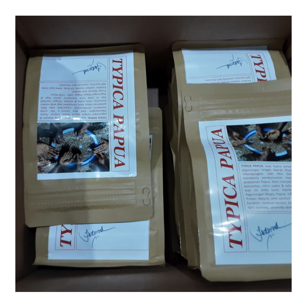 Kopi Typica Papua 200 Gr Coffee Kopi Tipika Tipica Biji Kopi Papua Indonesia