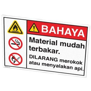 

PESANAN KHUSUS. RAMBU K3 & RAMBU LALU LINTAS UKURAN 40X60CM.