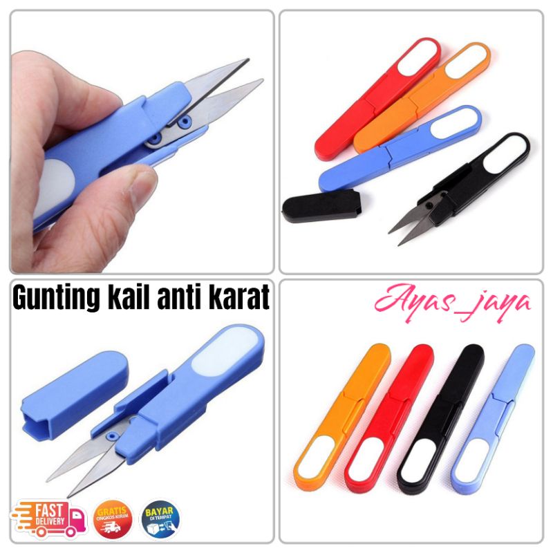 gunting kail/gunting benang pancing anti karat/gunting pancing/pancing
