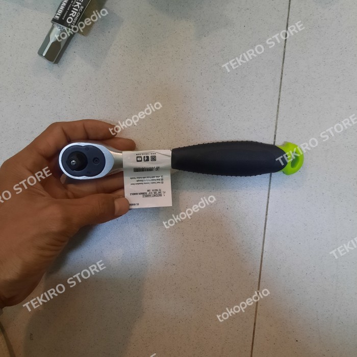 Shock Tekiro Gagang Rachet Kunci Sock Ukuran 3/8" X 8" Inchi Gagang Karet