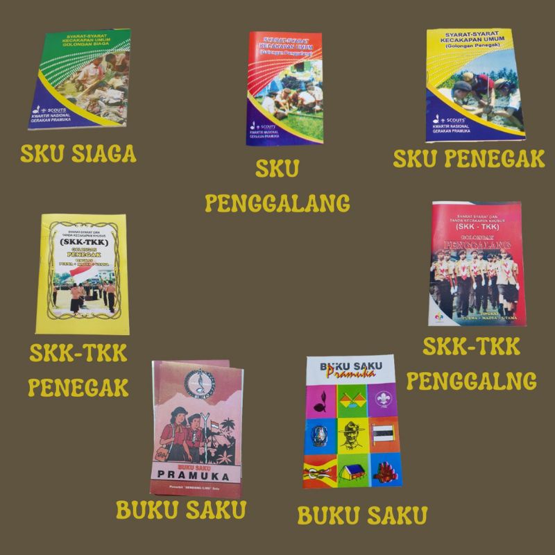 

ready buku sku siaga sku penggalang skk tkk pramuka buku saku
