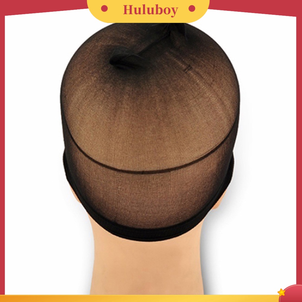 2 Pcs Topi Stocking Liner Wig Elastis Tinggi Dapat Digunakan Kembali Untuk Cosplay