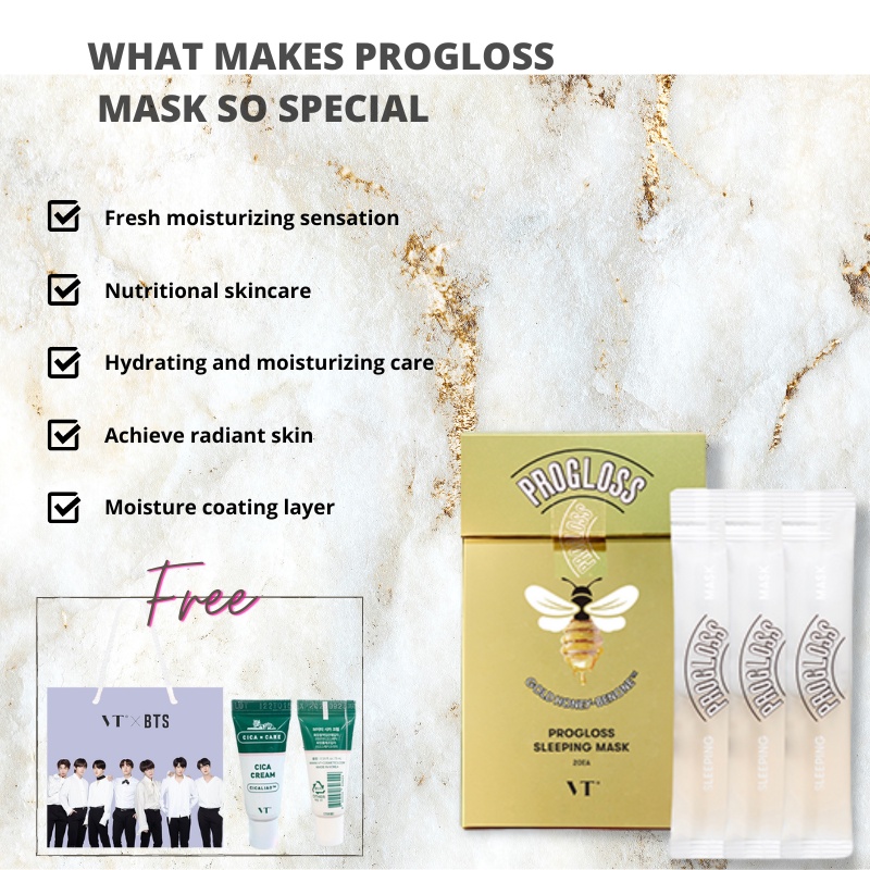 VT COSMETICS X PROGLOSS Sleeping Mask 4ML 1BOX [ISI 20]