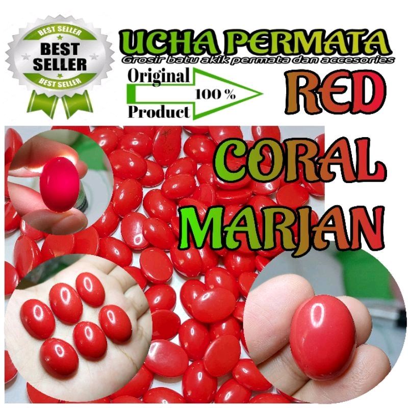 Batu akik red marjan merah