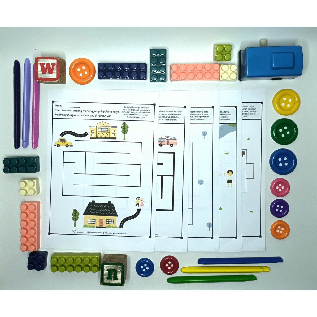 Lembar Aktivitas Anak Mencari Jalan Labirin Maze Worksheet Lembar Kerja Anak 2 Sampai 5 Tahun