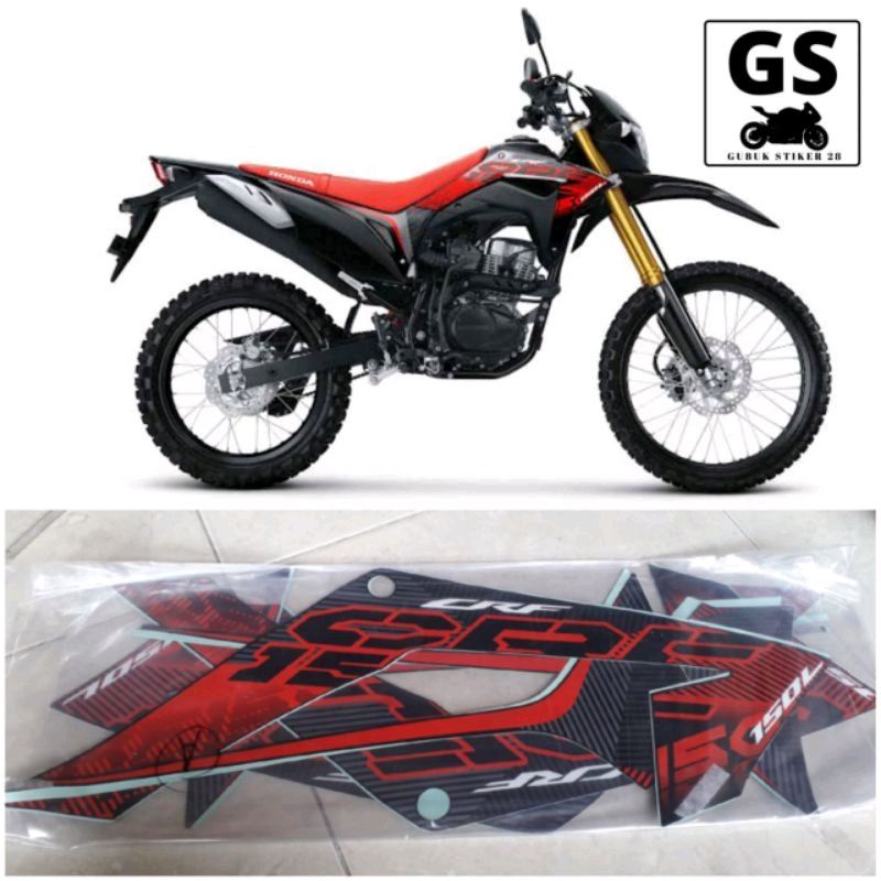 STRIPING STIKER LIS BODY MOTOR HONDA CRF 150SL TAHUN 2022
