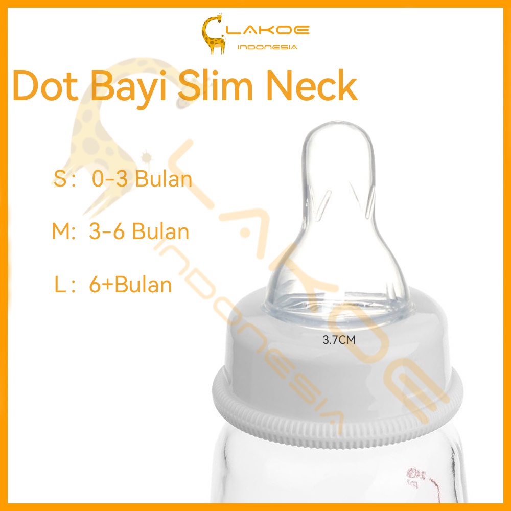 Nipple slim neck dot bayi silikon