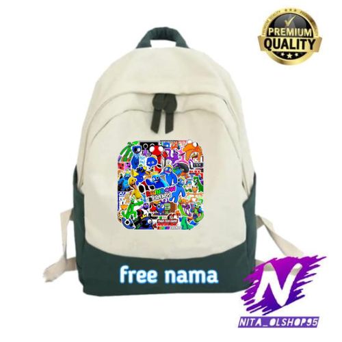 tas sekolah anak rainbow friends game roblox ransel anak