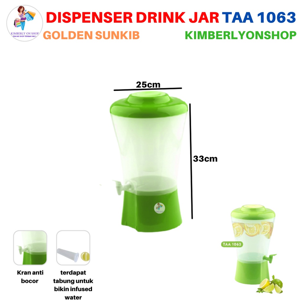 Dispenser Air Minum Drink Jar water Golden Sunkist TAA 1063
