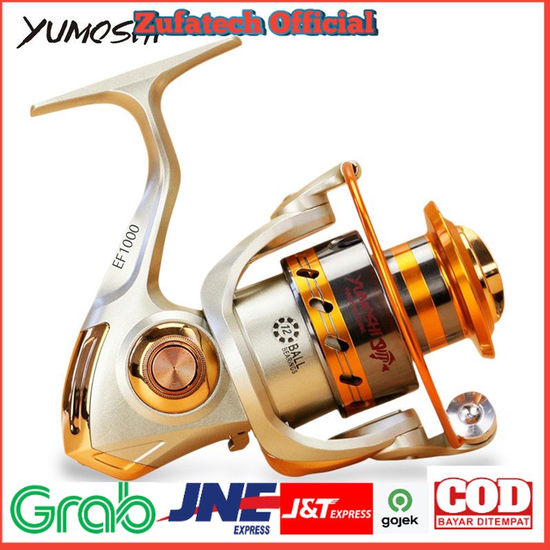 YUMOSHI REELSKING EF9000/EF5000/EF3000/EF1000/EK3000/EK4000 Reel Pancing Spinning 12 Ball Bearing