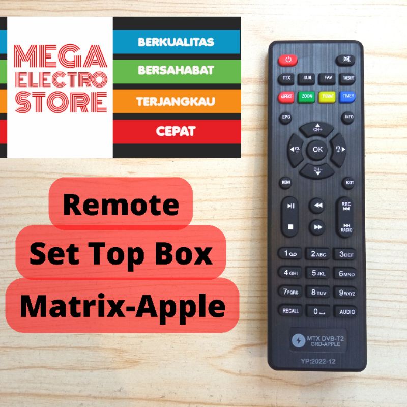 Remote Set Top Box MATRIX - APPLE DVB T2