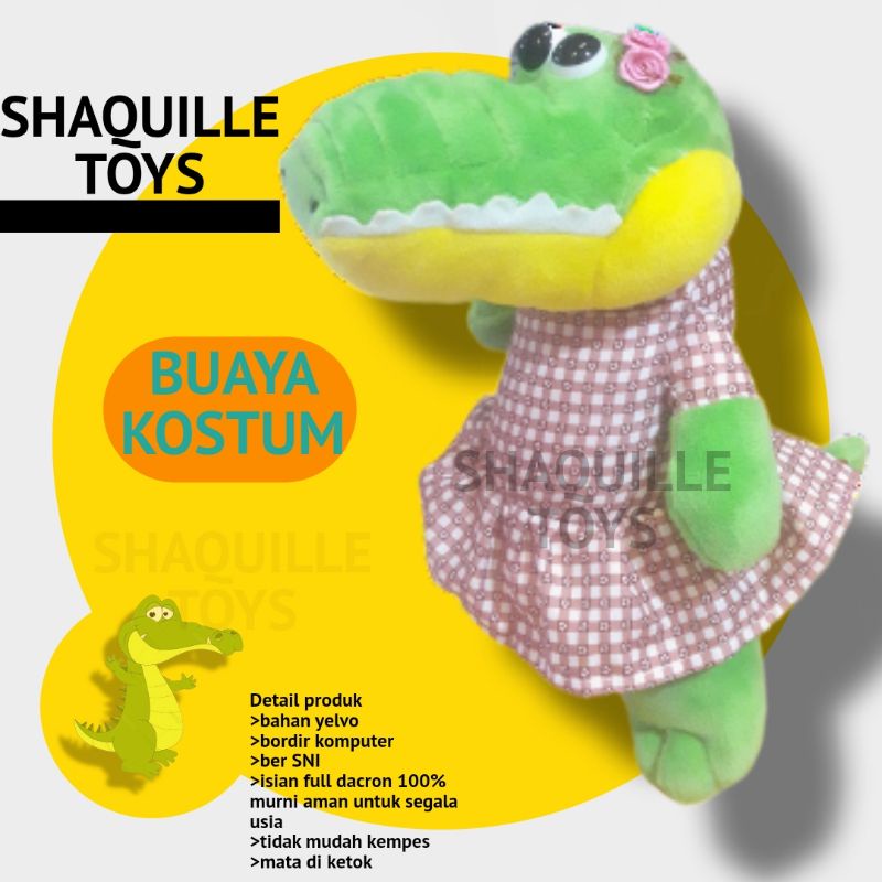 Boneka buaya / buaya kostum