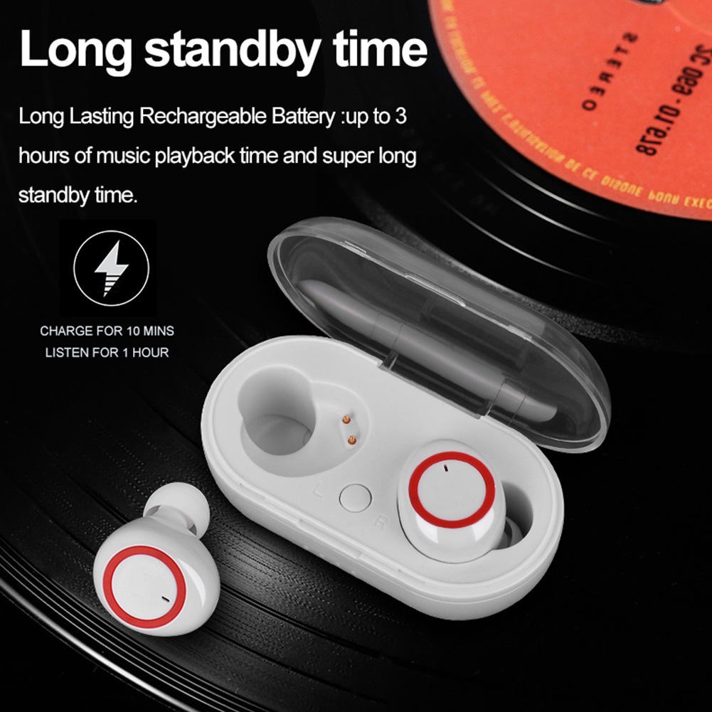 TWS-5 earphone Bluetooth HIFI BASS Stereo music telfon gaming daily wireless headset Smart Touch with mic TWS5