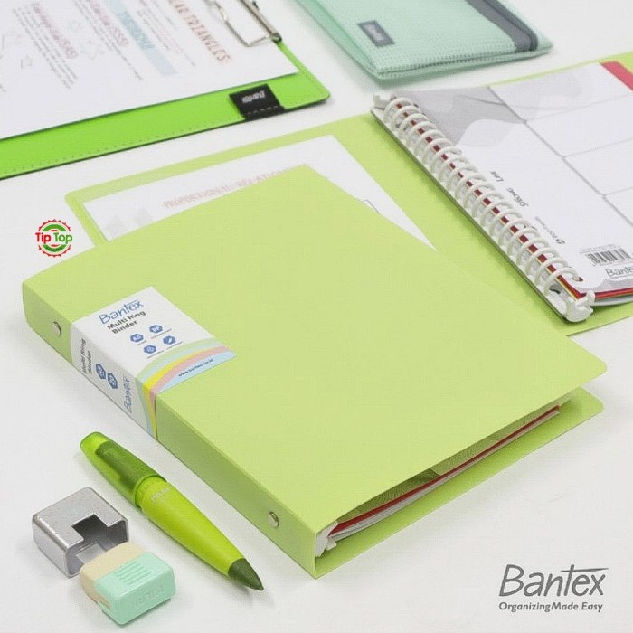 

BANTEX A5 TRENDY MULTI RING BINDER 20 HOLE #3124