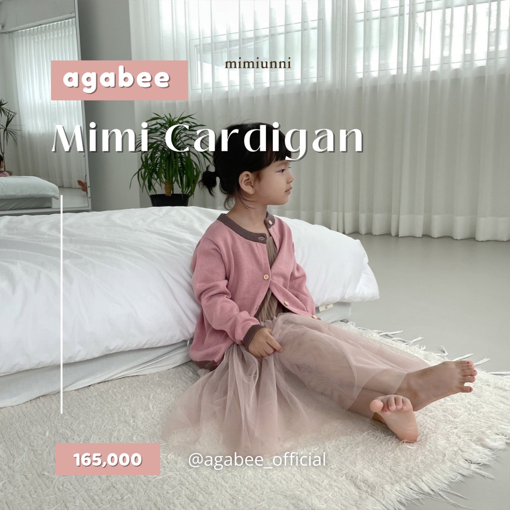 Agabee x Mimiunni Cardigan Import Korea Baju couple ibu anak