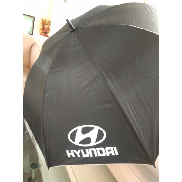 Ready Stock HYUNDAI Payung Golf Premium Logo Empat Sisi