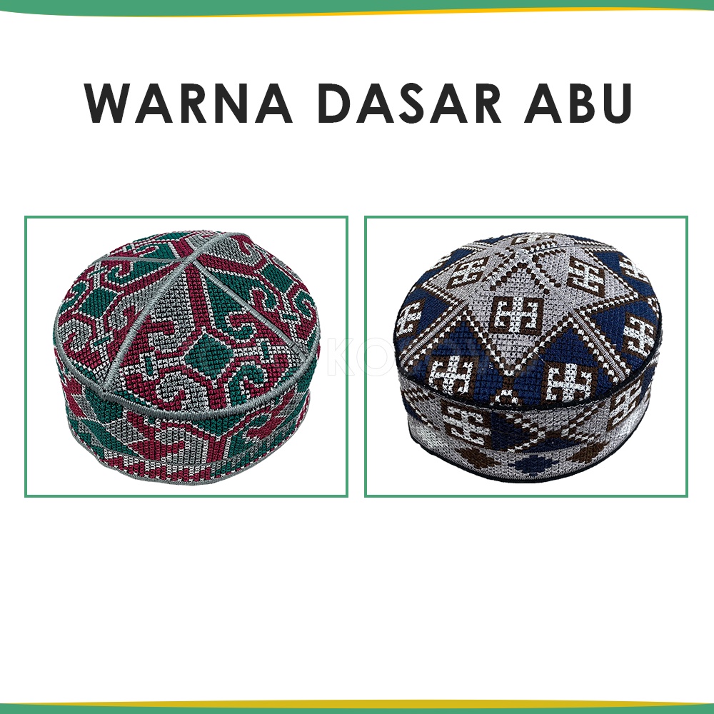 GROSIR (10 Pcs) Peci PAKISTAN Motif Ovais Cap Bordir Kopiah Haji Sholat Santri Pria Dewasa Anak Laki Kopyah Bulat Solat Pesantren Hitam Putih Kopeah Murah Ori Original Polos Model Songkok Malaysia Oman Assagofah Terompah Turki Mesir Madinah NU Paket Usaha