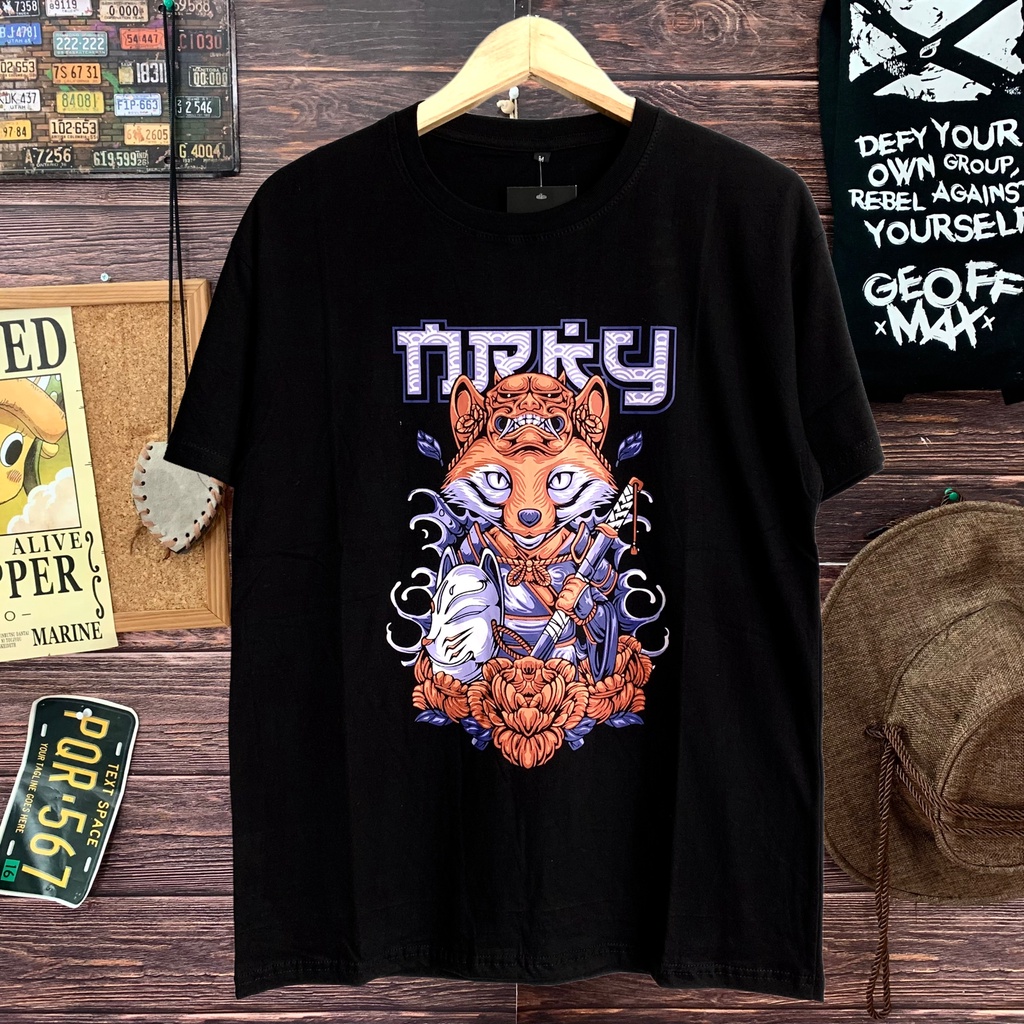 kaos distro NRKY INARI ready size M L XL atasan pria baju kaos cowok