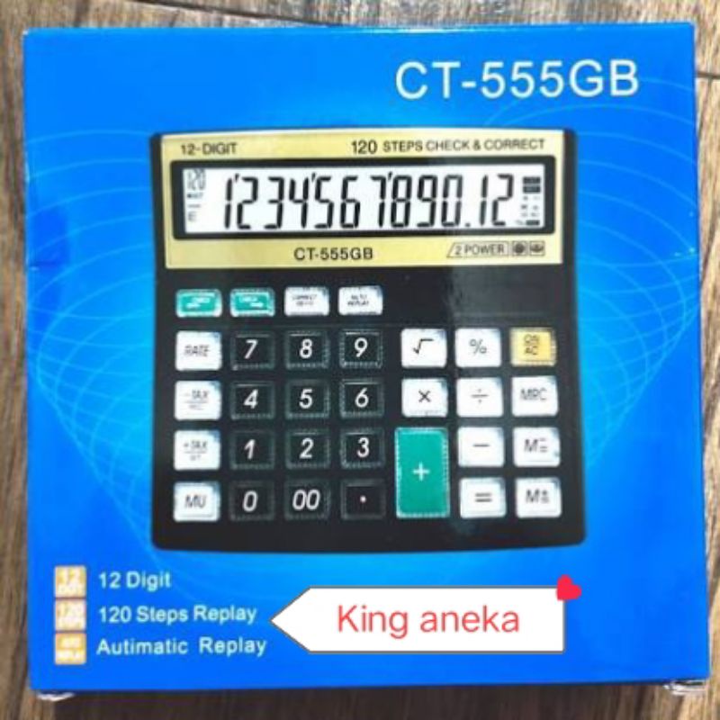 

Kaltulator Citizen 555gb 12 Digit New Model Mika Ukuran Tanggung