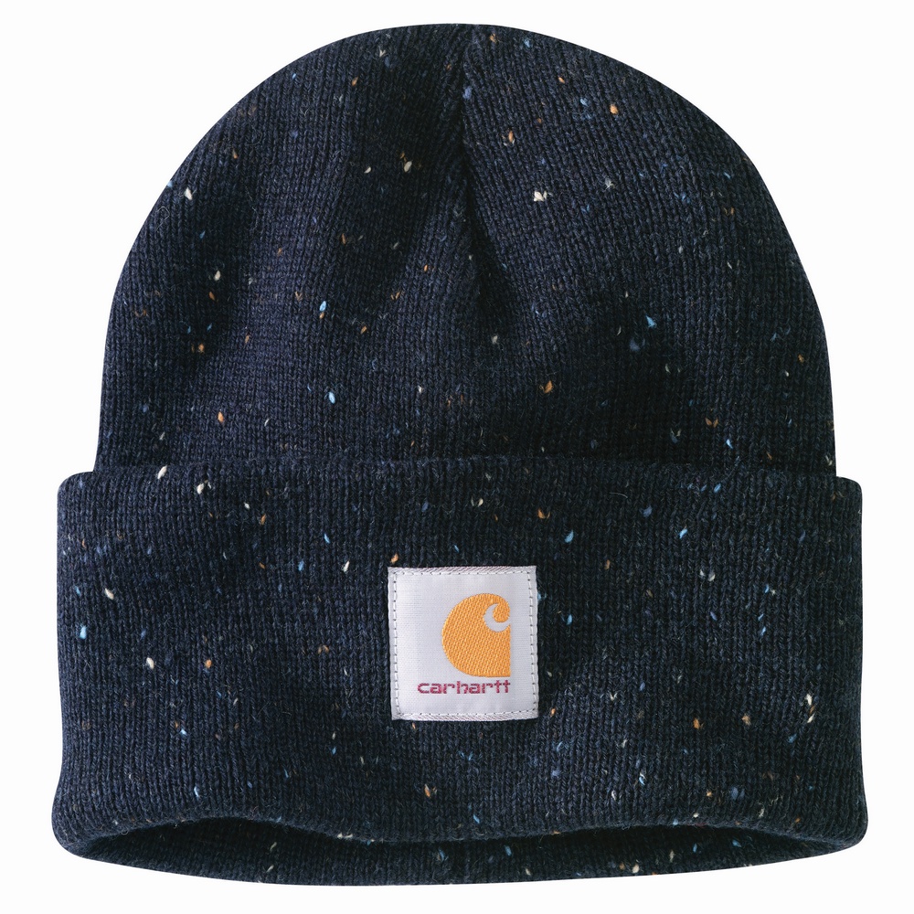 Carhartt Wool Blend Cuffed Beanie Navy Nep