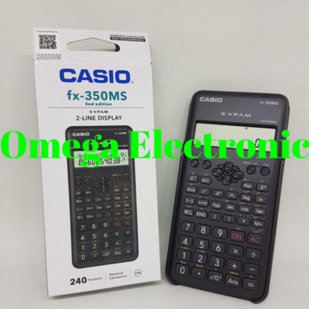 

CASIO FX 350 MS - SCIENTIFIC KALKULATOR KULIAH SEKOLAH CALCULATOR FX-350MS 2ND EDITION TERLARISS...,,,,,