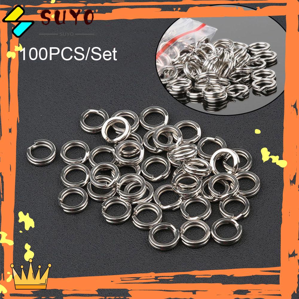 Suyo 100PCS Konektor Ikan Hot Line Tackle High Quality Swivel Snap