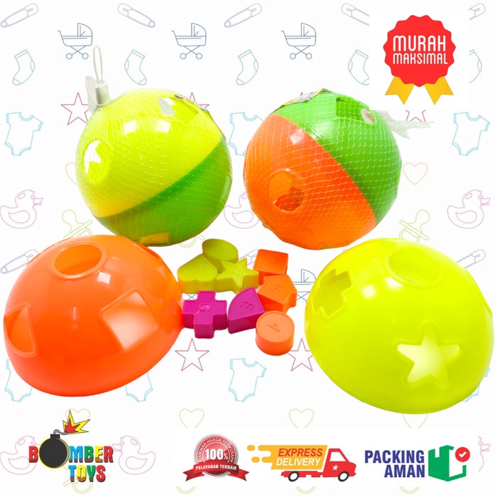 MAINAN ANAK BOLA PINTAR PUZZLE BALL EDUKASI Kreatif Ide Murah BR818