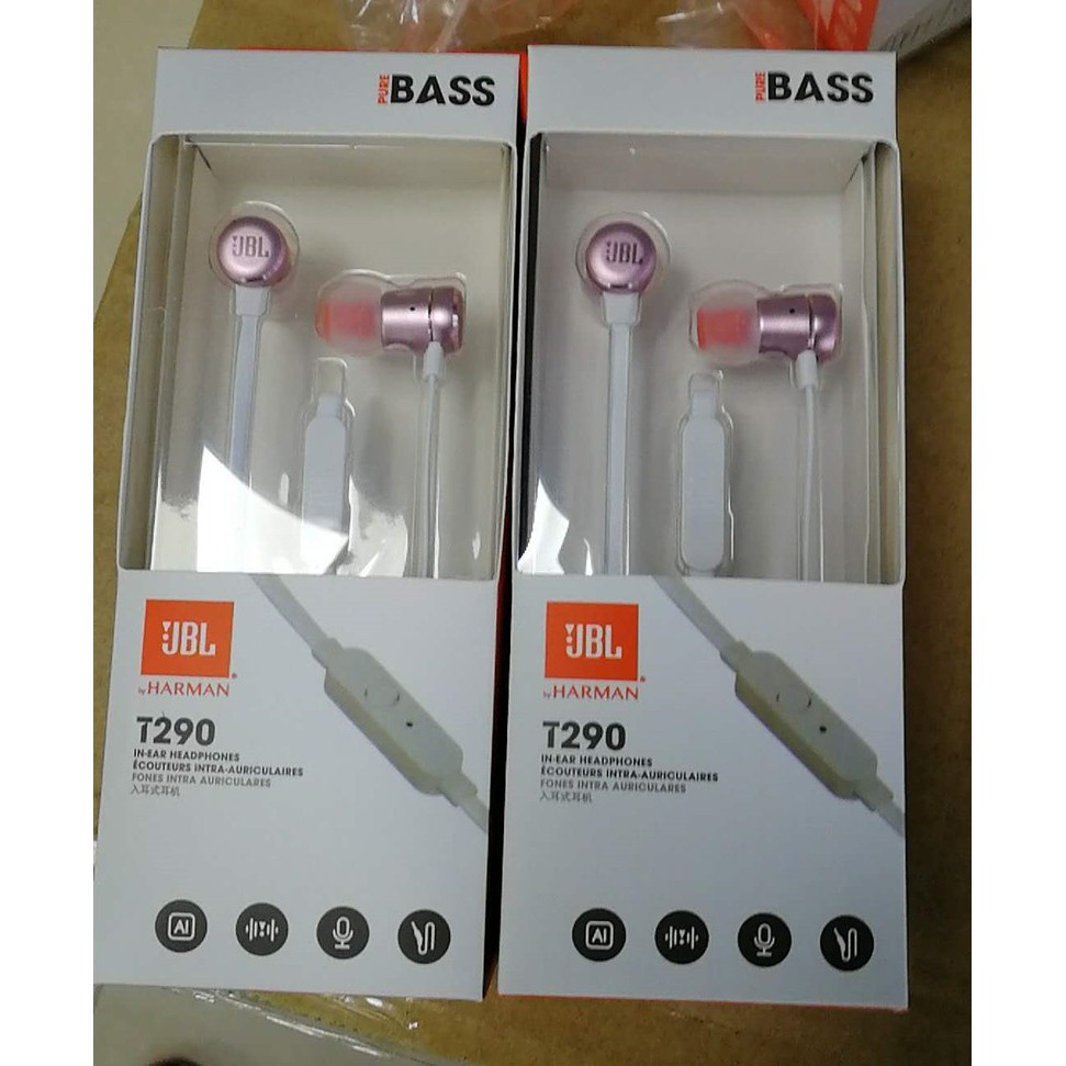 T290 HIFI Earphone Kabel Stereo Headset Deep Bass 3.5mm HIFI Dengan Mikrofon