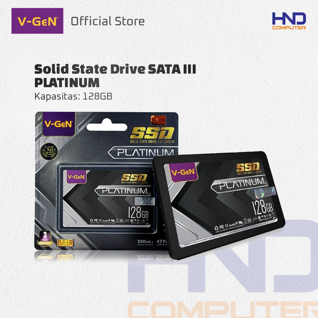 V-GeN SSD Platinum 128GB SATA 3 2.5"