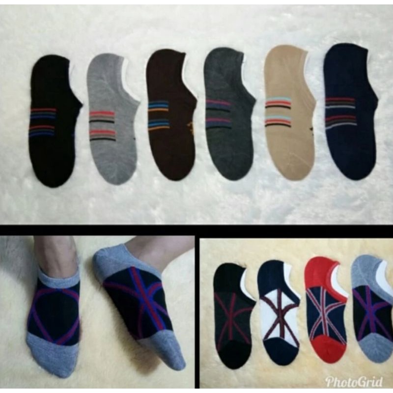 Kaos Kaki Pria Invisible Sock / Kaos Kaki Pria