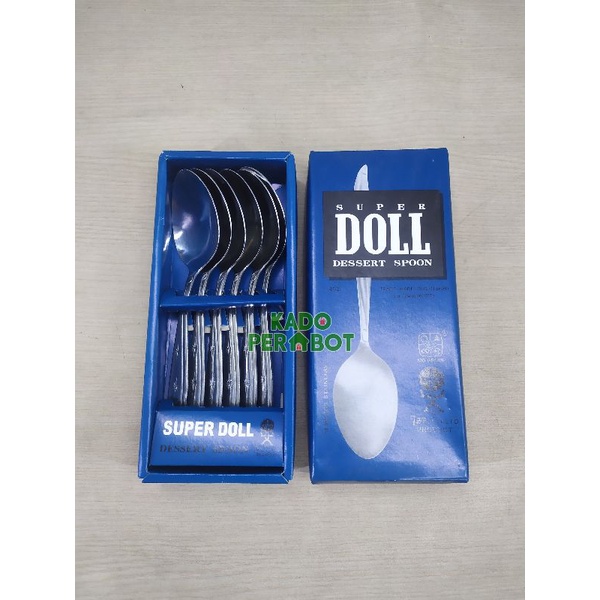 Sendok makan doll 6pcs - sendok makan tebal - sendok makan premium