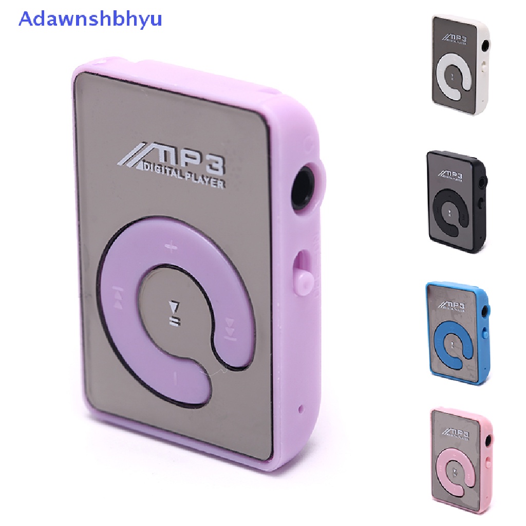 Adhyu Baru USB Klip MP3 Music Media Player Metal Support Max 32GB Kartu TF Mini ID