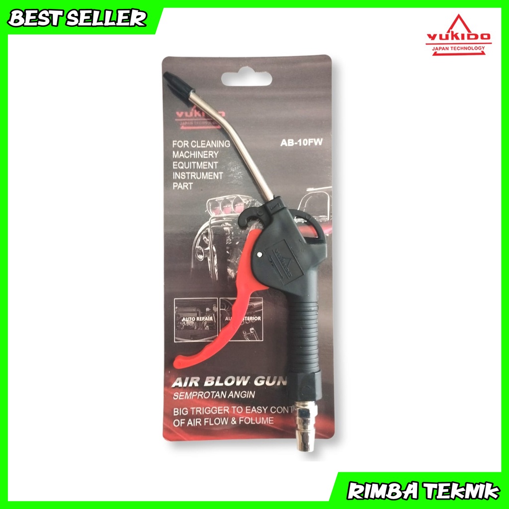 Air Blow Gun Yukido Alat Semprot Angin Pembersih Debu Kompresor Free Coupler PM