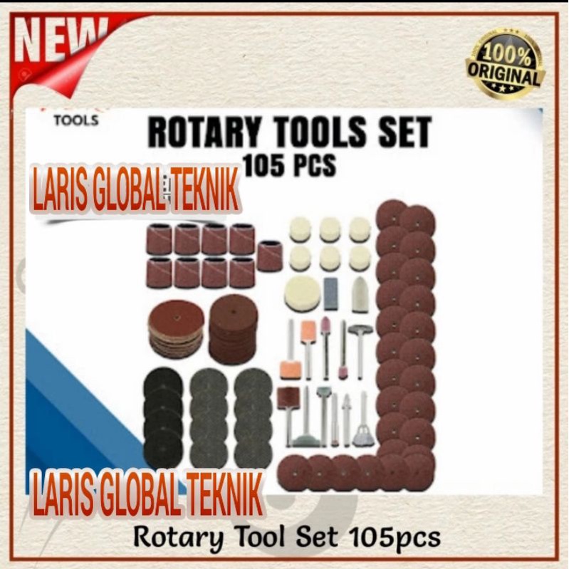 Ikura Mata Bor Tuner Hobby Craft Mini Grinder Rotary Tool Set 105pcs