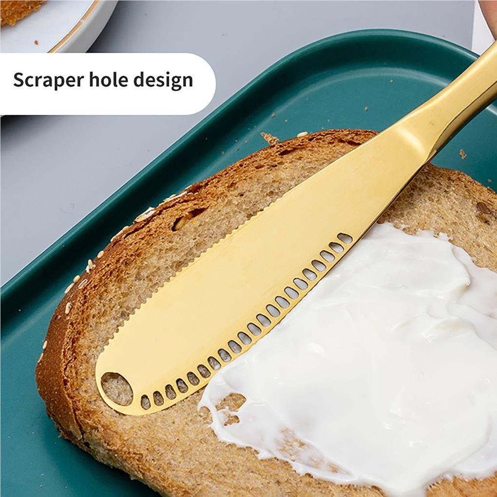 2x Butter Slicer Alat Pengiris Gagang Panjang Tahan Karat Multifungsi Cream Dapur Gadget Keju Oles Roti Slicers