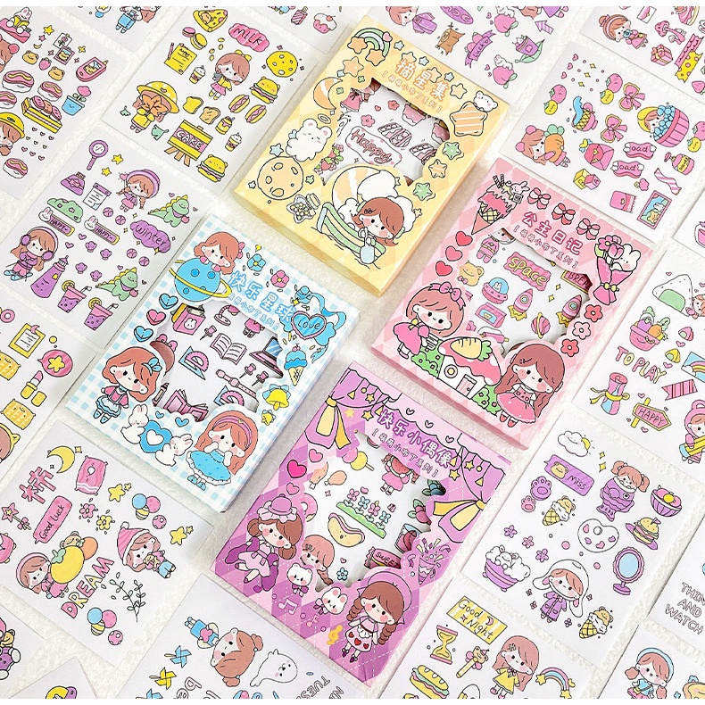 

Sticker Deco Aesthetic Lucu Momo Stiker Anti Air Tumblr DIY Hp/Stiker Motif Kartun Lucu ala Korea Dekorasi Buku Diary Memo Journal Catatan Harian Anak Sekolah Alat Tulis Bahan Kertas Washi Bisa Untuk Kado Ulang Tahun gift box Scrapbook Journaling